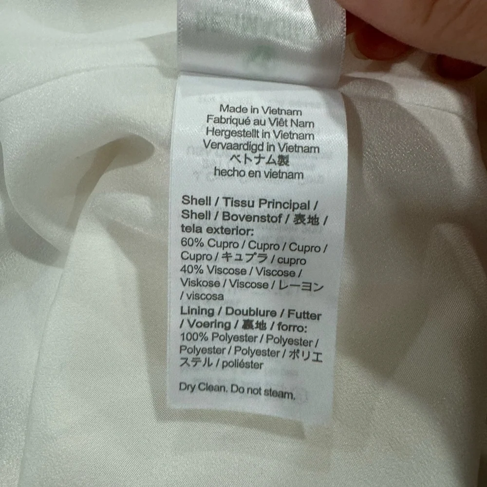 NWT J. Crew Limited‎ Edition Drapey Long Parke Blazer Cupro Blend Ivory S…